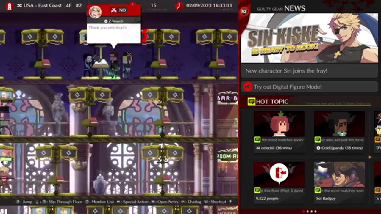 Guilty gear sky fight wlid vs wild last testament