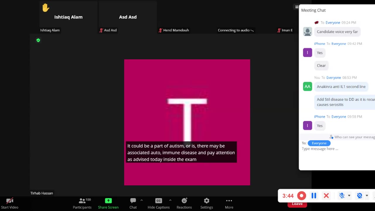 ST5.35 year old lady with fatigue, weight loss discuss
