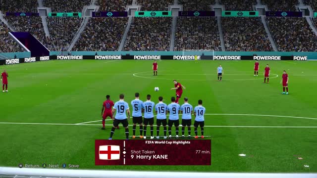 eFootball PES 2021 l Cavani leads to final Semi-Final FIFA World Cup Quatar 2022 England v Uruguay