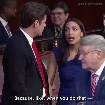 Alexandria Ocasio-Cortez (AOC) and Matt Gaetz Bad Lip Reading - HILARIOUS!