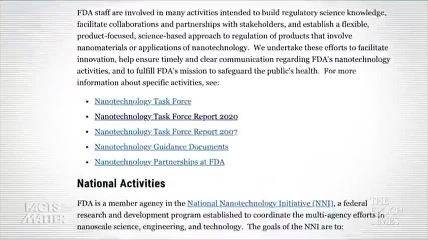 NANOTECHNOLOGY USED IN OVER 2,000 FOOD ITEMS GOES UNLABELED DUE TO FDA