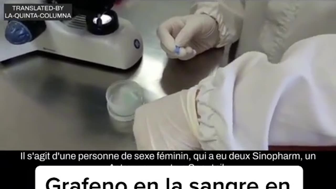 analisis de la sangre con grafeno en un vacunado