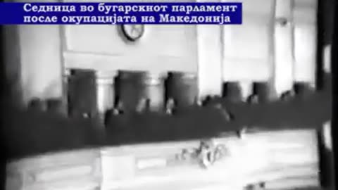 Bulgarian Parliament Session Following Macedonia Occupation 1941