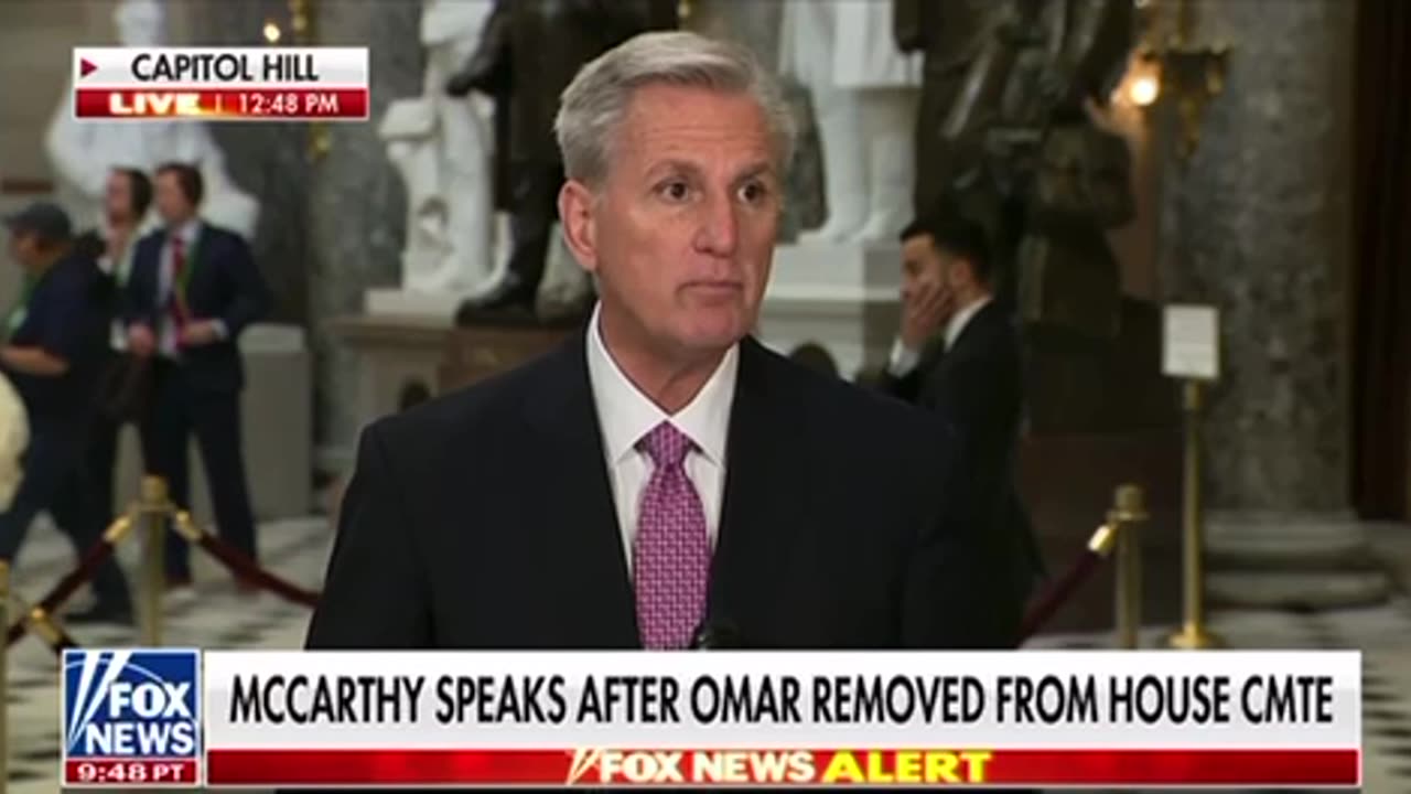 MCCARTHY RESPONDS TO ILAHN OMAR’S REMOVAL FROM THE FOREIGN AFFAIRS COMMITTEE