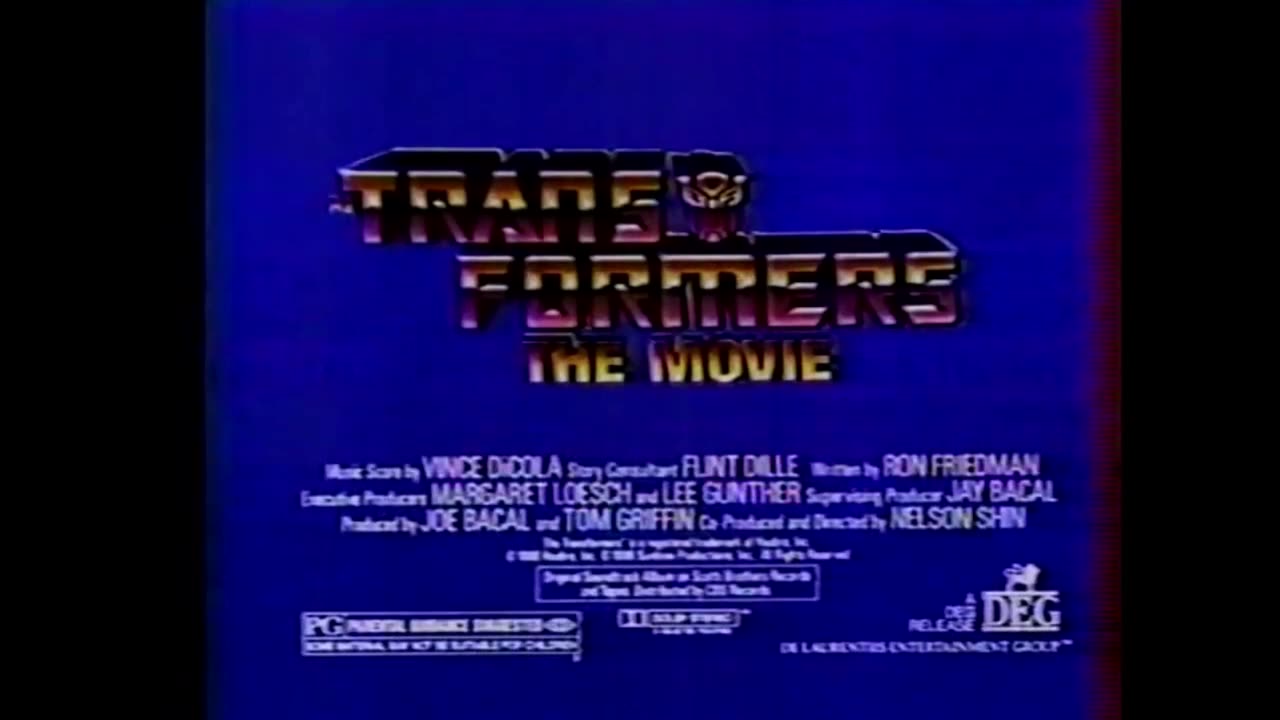 1986 Transformers The Movie Commercial