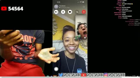 ishowspeed ask Skai Jackson on a date and ask for a rate 1-10