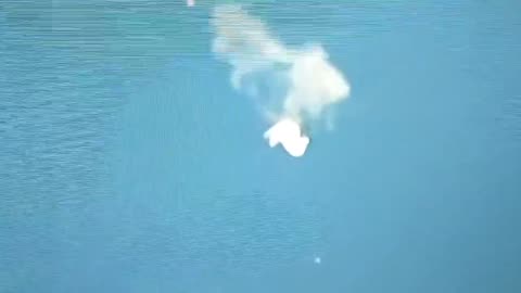 Zoomed in clip of the Chinese Spy Balloon getting destroyed