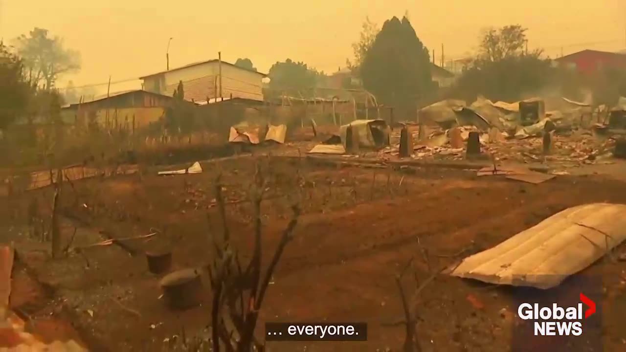 "MYSTERIOUSLY" 150 Wildfires Start across Chile