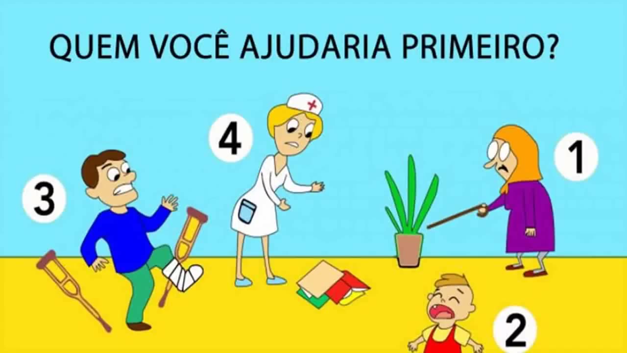 Quem você ajudaria primeiro? Responda e descubra algo sobre sua personalidade!
