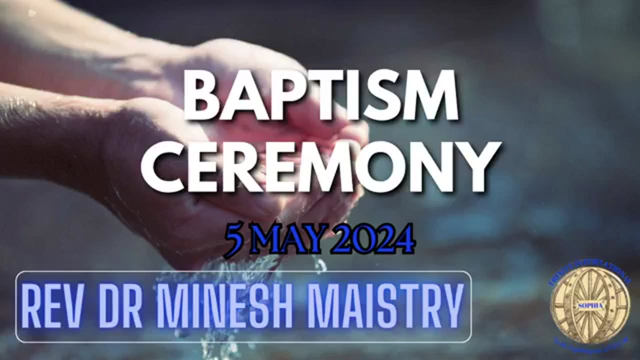 BAPTISM CEREMONEY (5 May 2024) - Rev Dr Minesh Maistry
