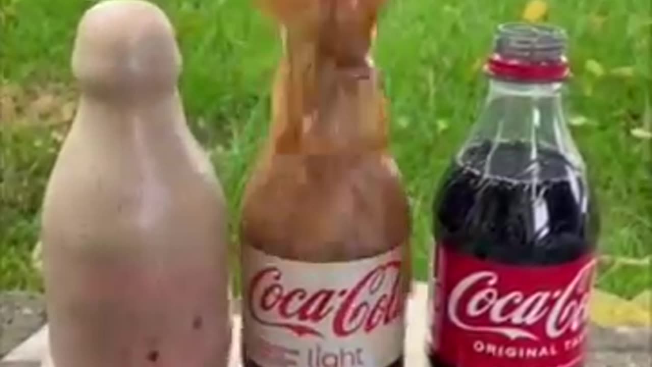 Coca Cola, Fanta, Sprite und Mentos |