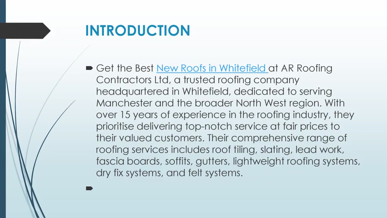 Get The Best New Roofs in Whitefield.