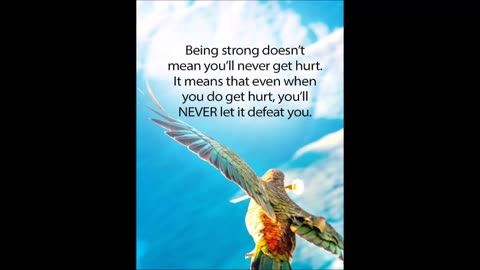 Motivational Thursday - Being Strong