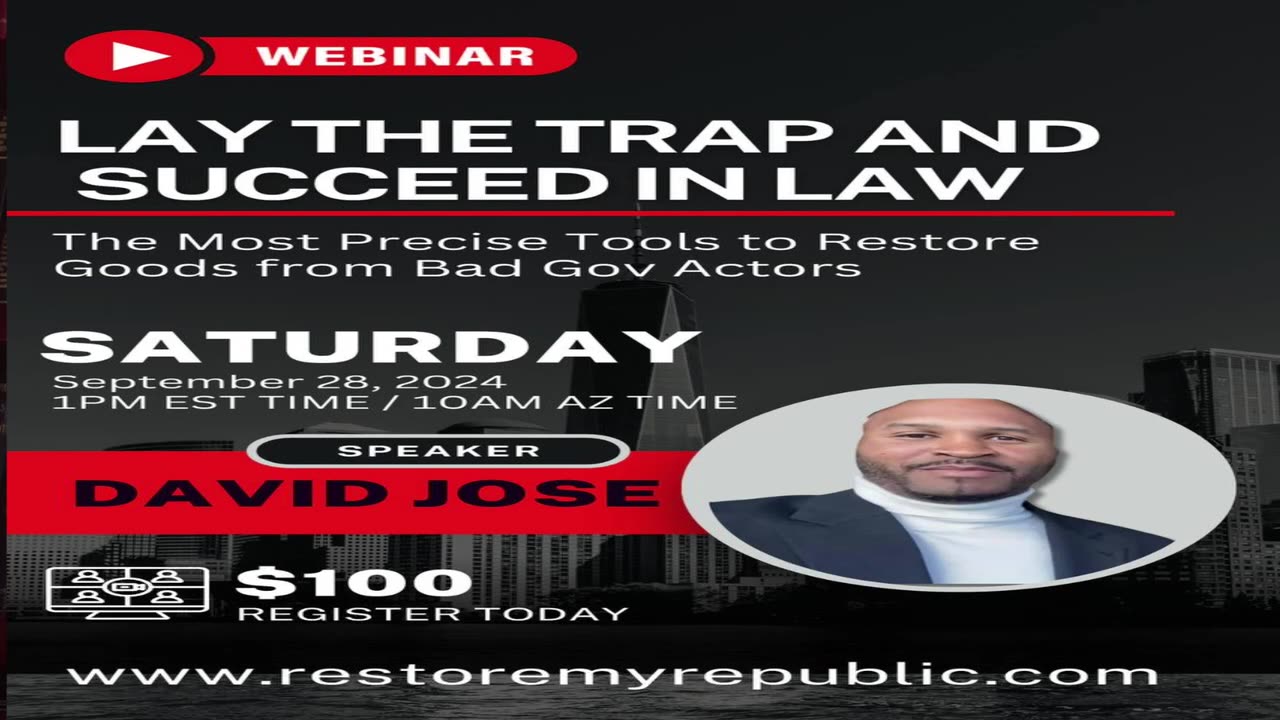 9-28 Lay The Trap And Succeed in Law Webinar