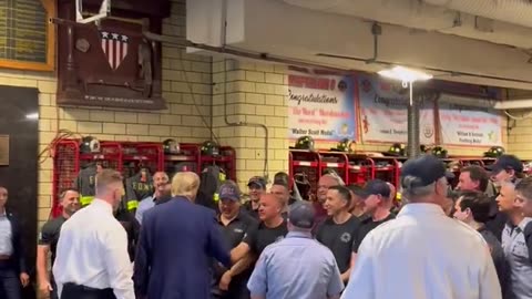 firefighters to Trump “Sir, save us please!”