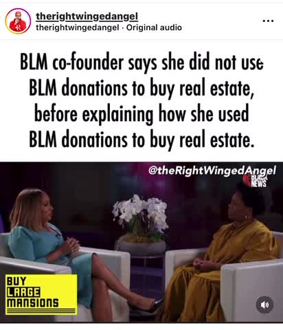 Blm leader says she didn’t buy realestate and did nothing for black community with donations