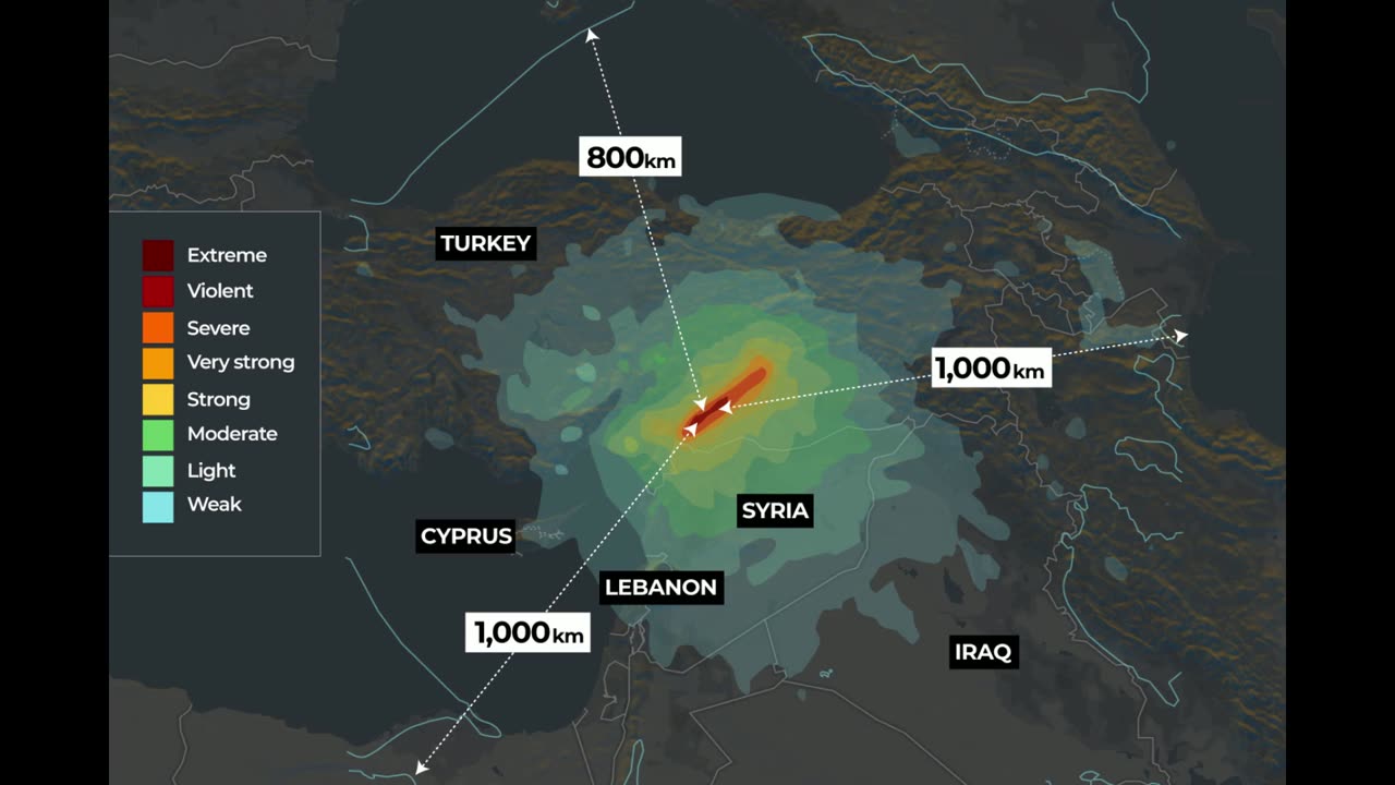 Infographic: How big were the earthquakes in Turkey, Syria?