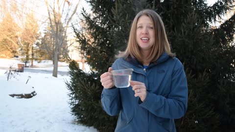 Instantly Freeze Boiling Water Science Experiment