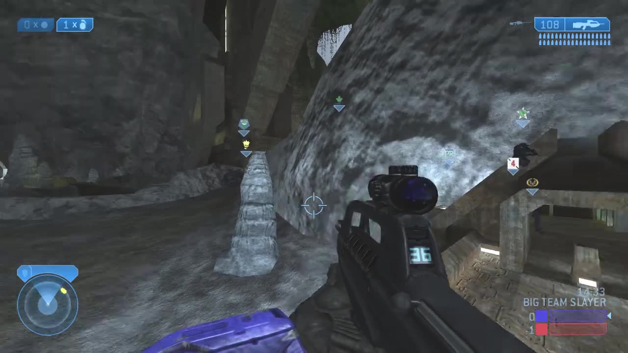 Halo 2 Classic Big Team - Big Team Slayer on Waterworks