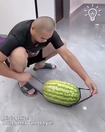 How to carry a watermelon like a pro!