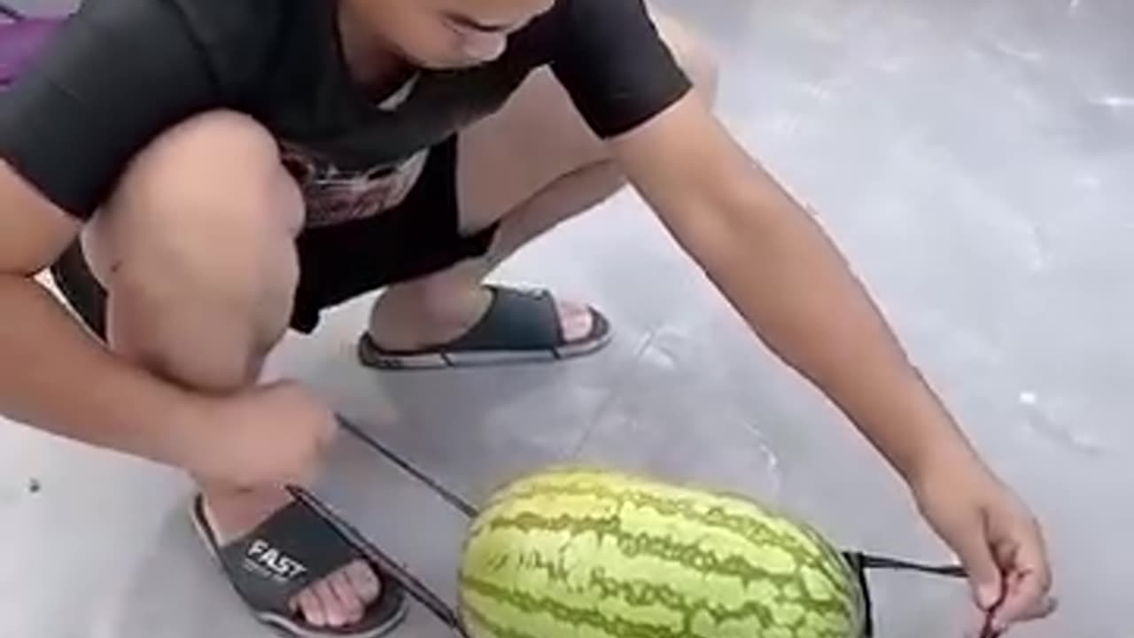 How to carry a watermelon like a pro!