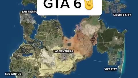 GTA 5 VS GTA 6 #gta5 #vs #gta6 #shorts #map #gta5vsgta6map