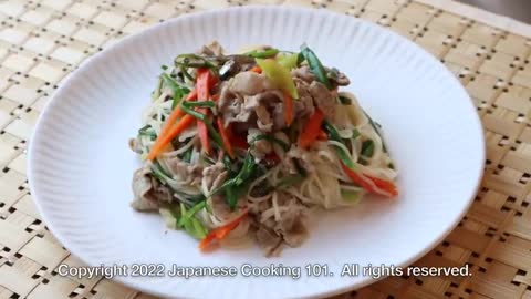 Abura Zomen Recipe Stir fried Somen Noodle