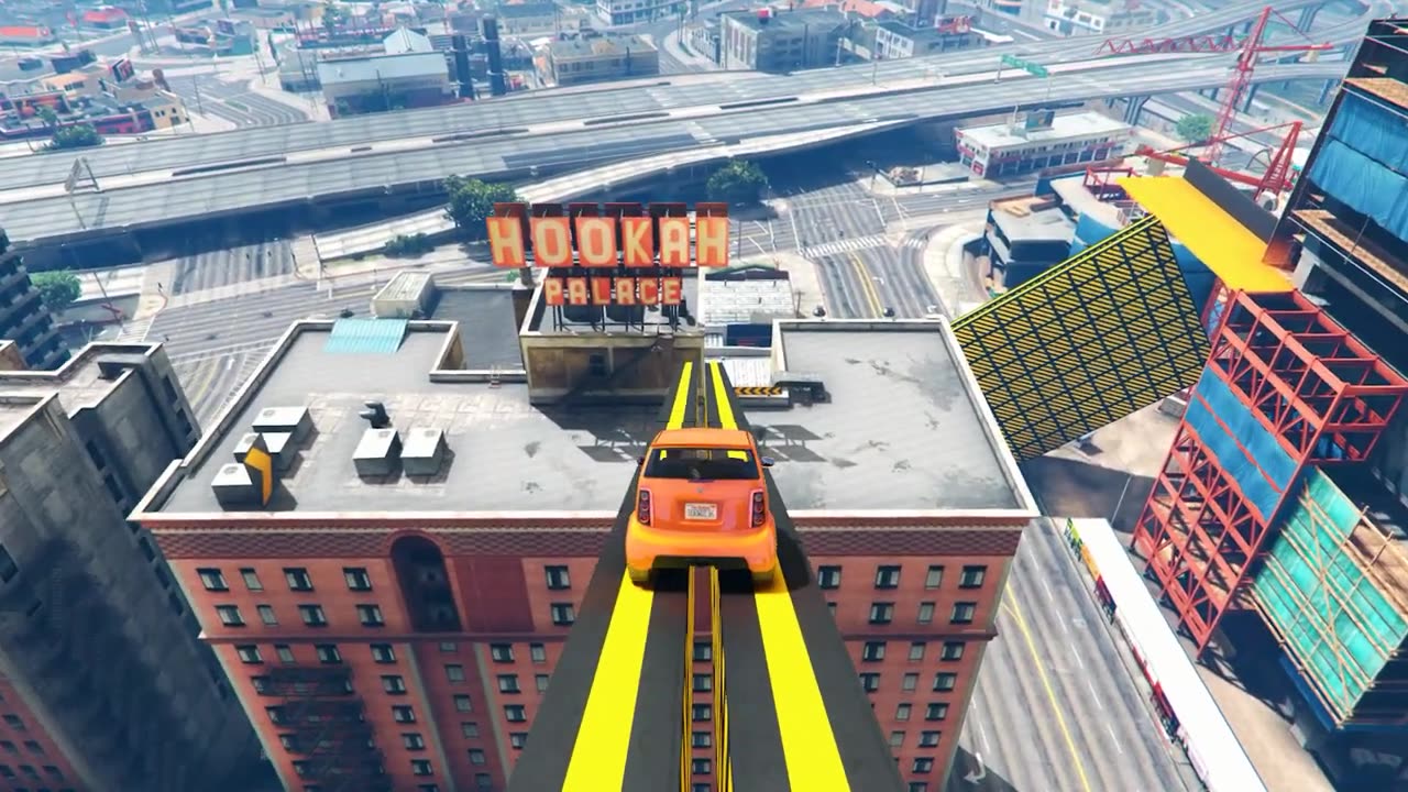 GTA 5 CRAZY PARKOUR STUNT RACE