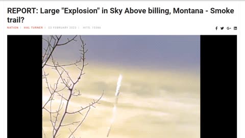 Chinese Airships Over Americas and Explosion With Falling Debris Over Montana?