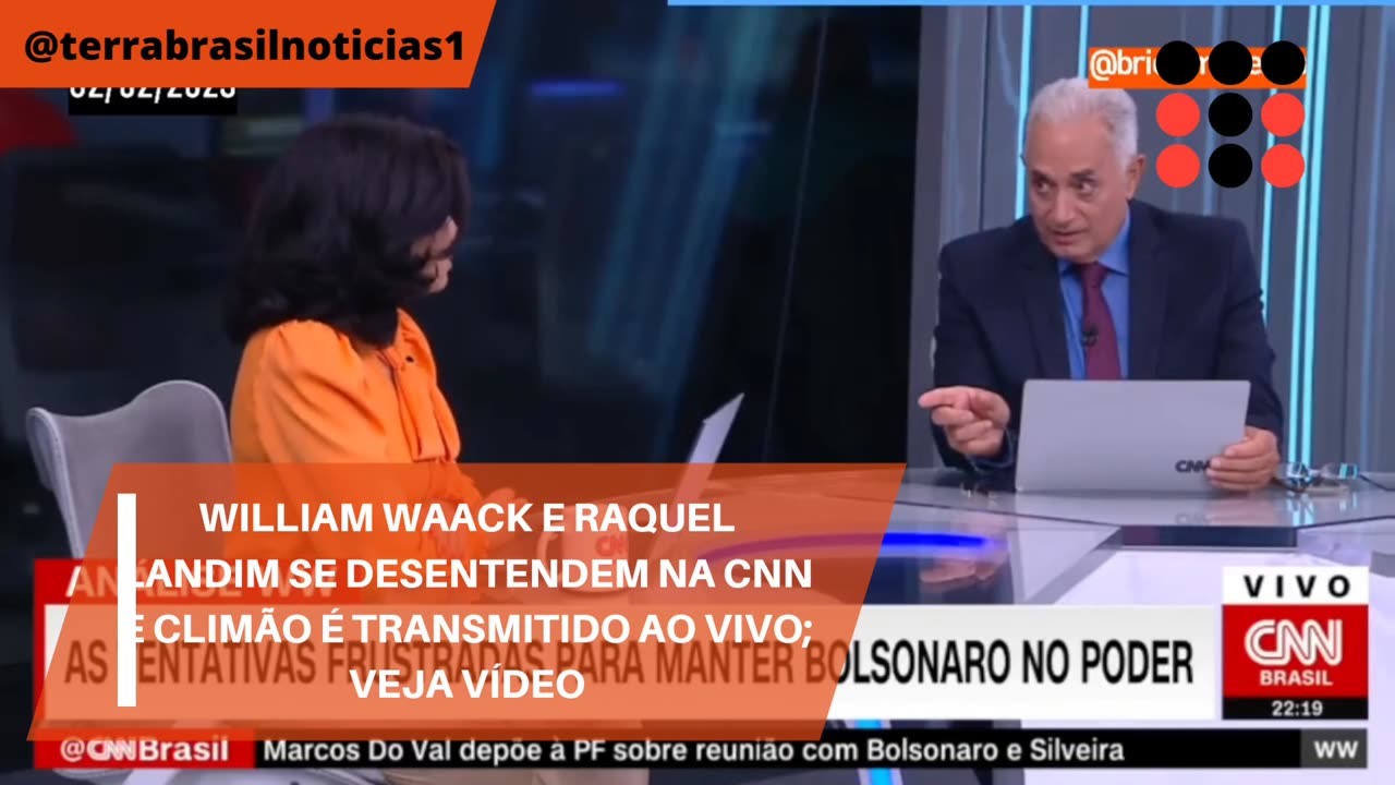 William Waack e Raquel Landim se desentendem na CNN e climão é transmitido ao vivo