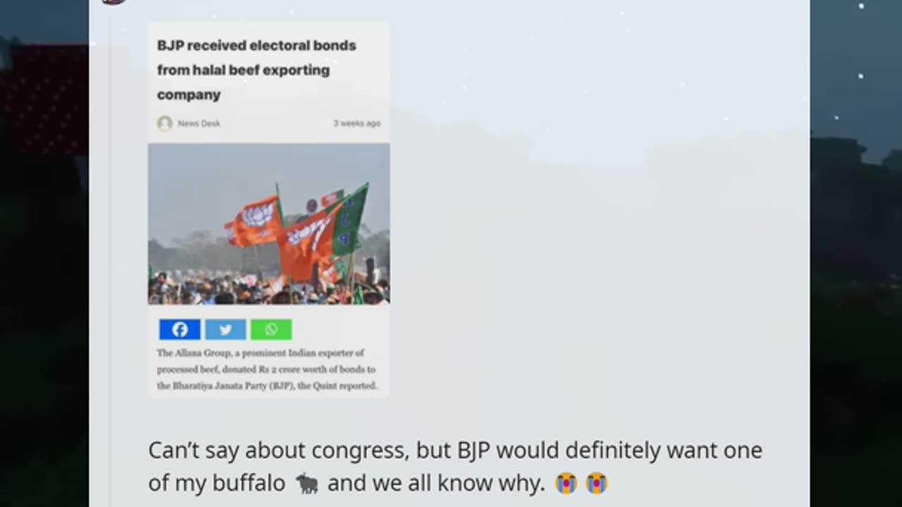 Fill in the blanks If you have two ____ Congress will take away one if it wins the Lok Sabha Polls