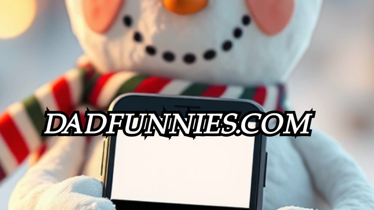 DadFunnies.com Dad Tells A Snowman Joke @DadJokes #Dad #DadJokes #Humor #DadJoke #Family #dadhumor