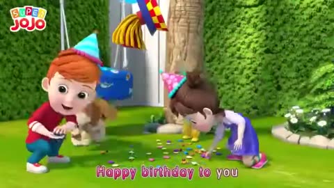 Happy Birthday Song Happy Birthday To You Super JoJo Nursery Rhymes Kids Songs
