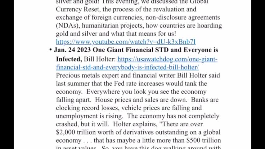 Juan O Savin > SGAnon ~ Situation Update 1/29/23 ~ Trump Return - Q+ White Hats Intel