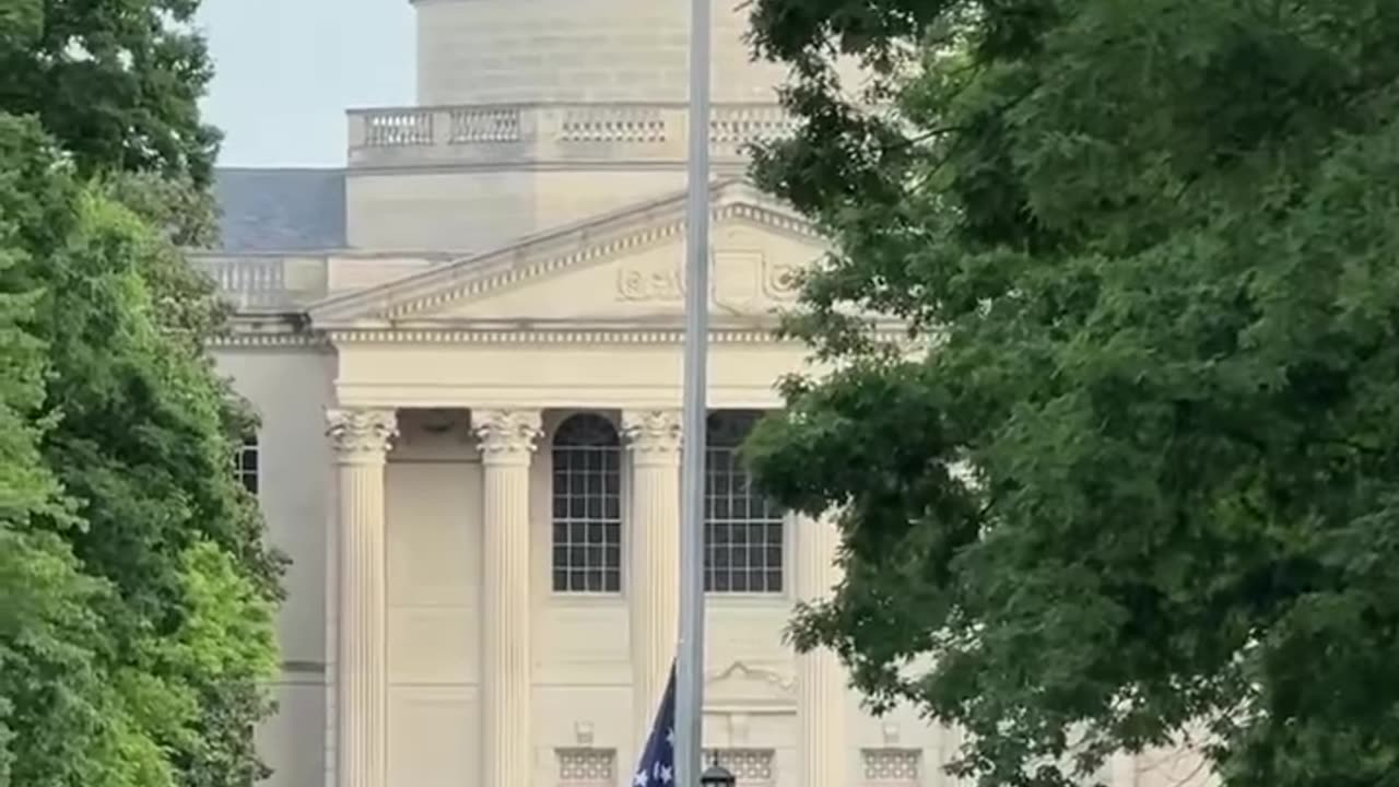 American Flag goes back up at UNC. Thank you Dave Boliek, our next NC Auditor!