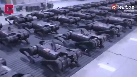 China mass produces “dog drones” with military application.