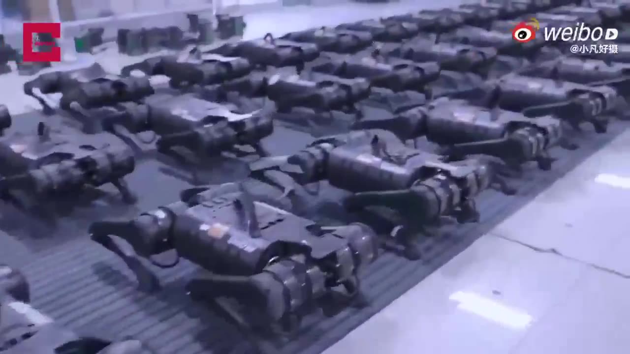China mass produces “dog drones” with military application.