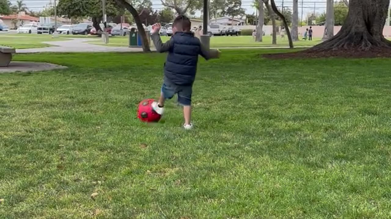 First time playing soccer