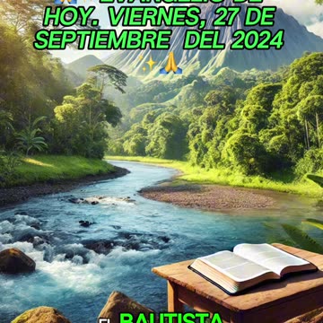 🙏✨Evangelio de HOY. Viernes, 27 de Septiembre del 2024 ✨🙏