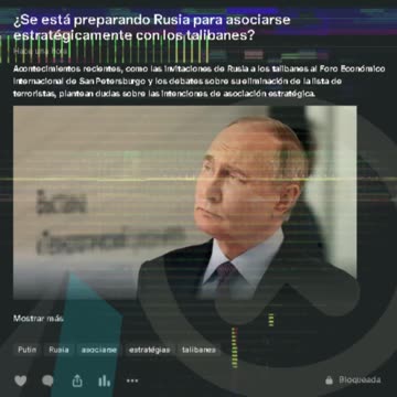 ¿Se está preparando Rusia para asociarse estratégicamente con los talibanes?