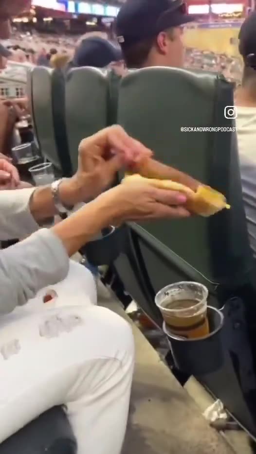 Do you know anyone who eats a hot dog like this?