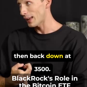Blackrock's Role in the Bitcoin, ETF . GET WEALTHY.#podcast #viral #cryptocurrency #crypto #money