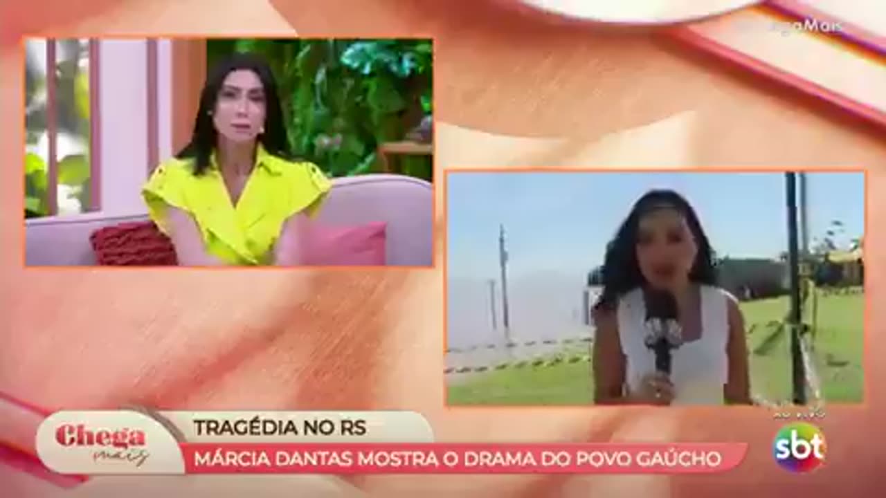 O jornalismo do SBT fez o fragrante ao vivo, caminhoneiro sendo multados por levar ajuda ao Sul.