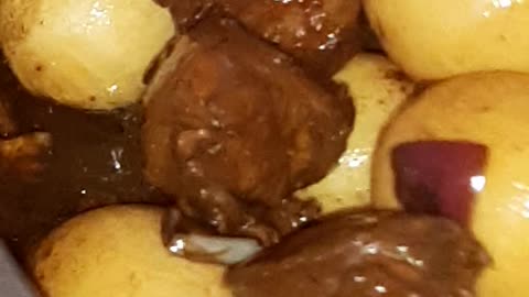 My mama cooking Adobo w/ Boiled Eggs