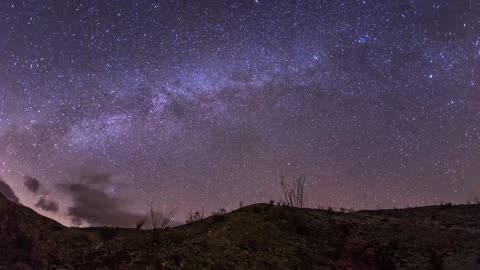 Desert night sky time lapse2