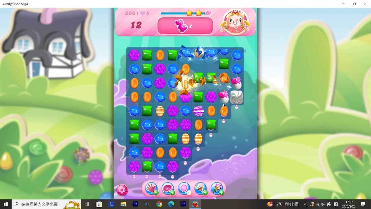 Candy Crush Saga Record (Level 296)