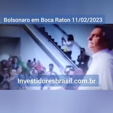 Bolsonaro com gritos de mito em Boca Raton