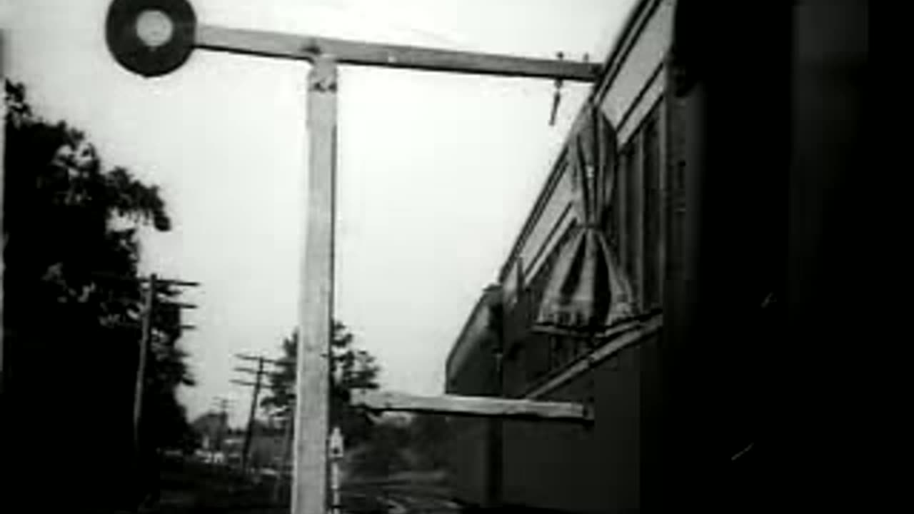 Train Taking Up Mail Bag from a Mail crane