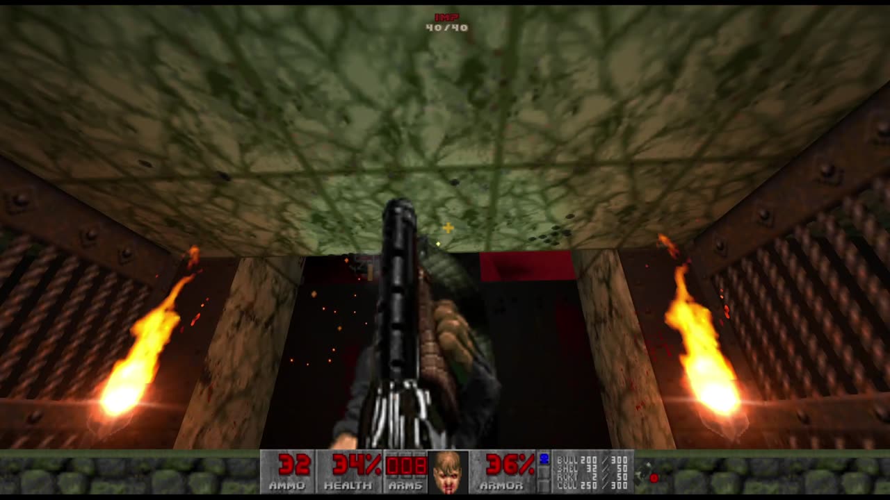 Brutal Doom 2 - Hell on Earth - Pistol Start - Hard Realism - Bloodfalls (level 25)
