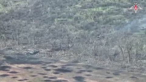 Russian T-80 deleted a Ukrainian T-64BV Tank